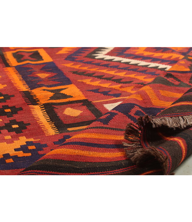 424x234cm Vintage Kelim teppich im alten Stil aus 100 % Wolle Maimana