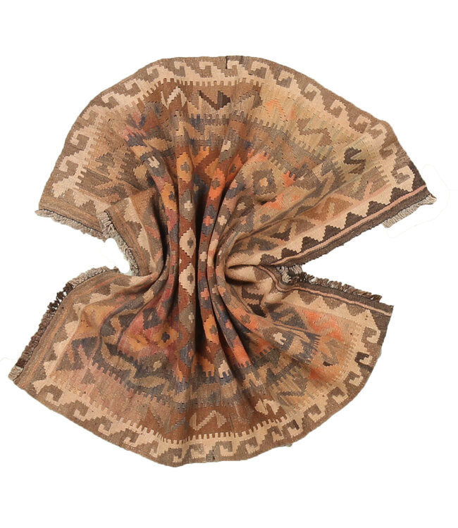 146x113cm Vintage Kelim teppich im alten Stil aus 100 % Wolle Maimana