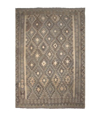 Kelimshop 239x173 cm Handgewebter Kelim-Teppich Natürlicher Wolle