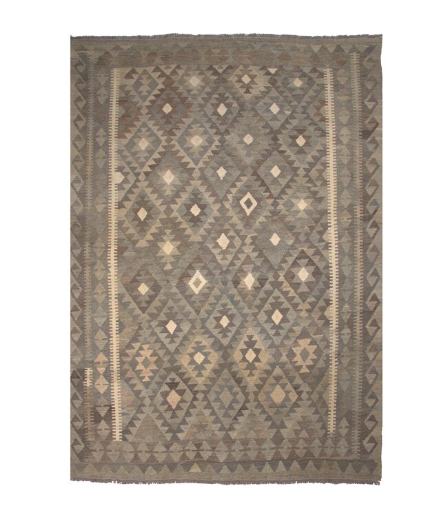 239x173 cm Handwoven Natural  Wool Kelim Area Rug