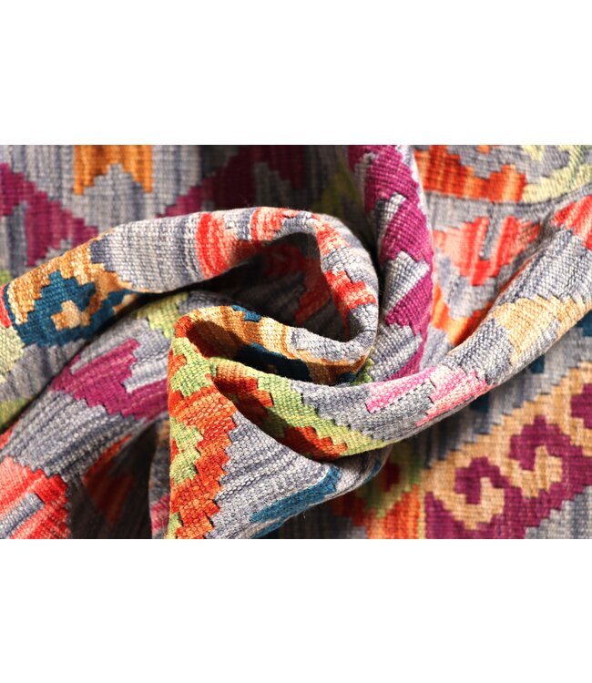 202x72 cm Handwoven Kelim Runner Wool Rug