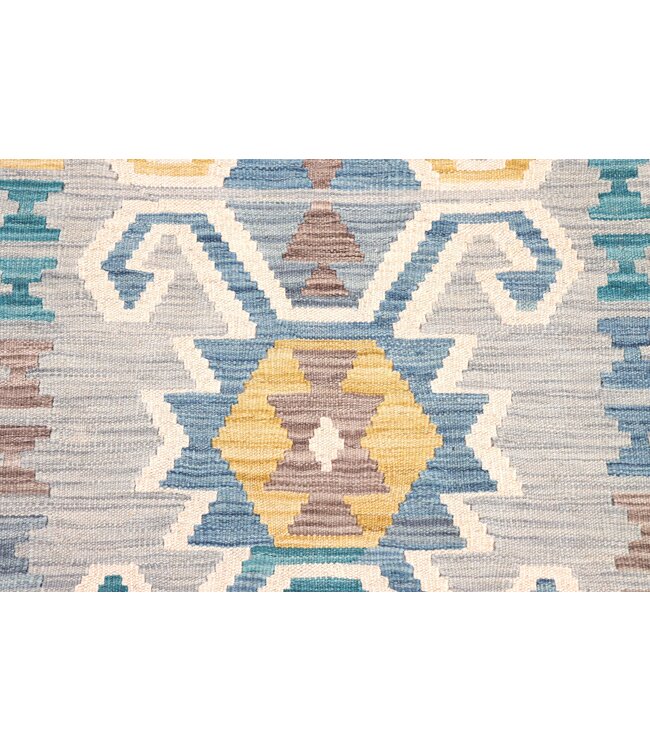 200x82 cm Handwoven Kelim Runner Wool Rug