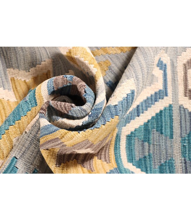 200x82 cm Handwoven Kelim Runner Wool Rug