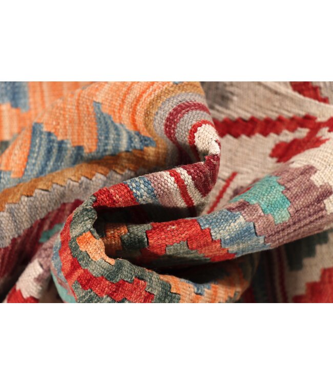 200x60 cm Handwoven Kelim Runner Wool Rug