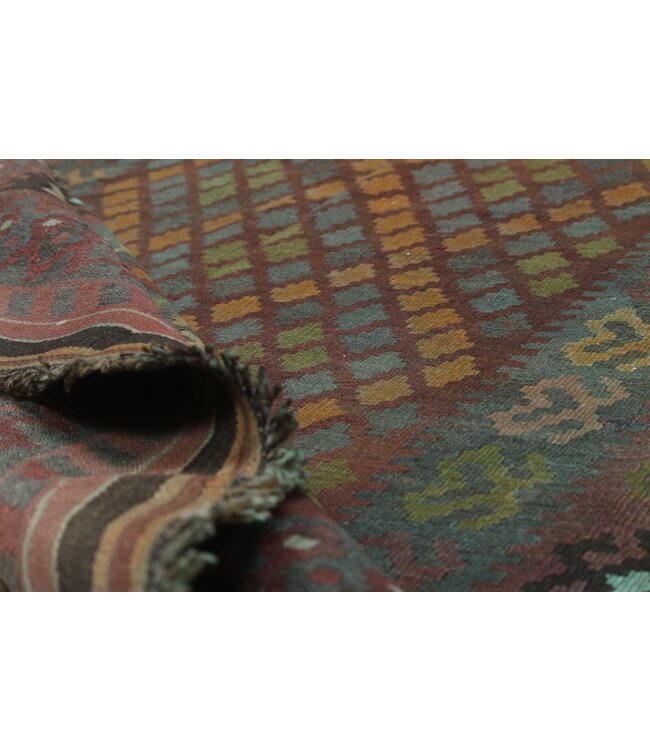 240x161cm Vintage Kelim teppich im alten Stil aus 100 % Wolle Maimana