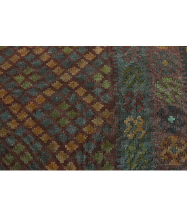 240x161cm Vintage Kelim Oude stijl 100% wollen Kelim Tapijt Maimana