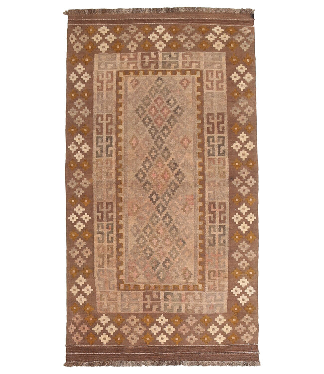193x104cm Vintage Kilim Old style 100% wool Kilim Rug Maimana