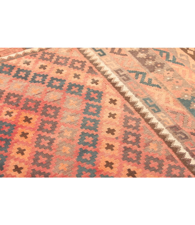 280x255cm Vintage Kelim teppich im alten Stil aus 100 % Wolle Maimana