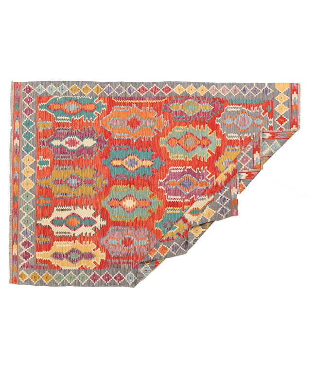 Naila kelim  Handmade  243x171cmTraditional Kilim Area Rug Wool Carpet