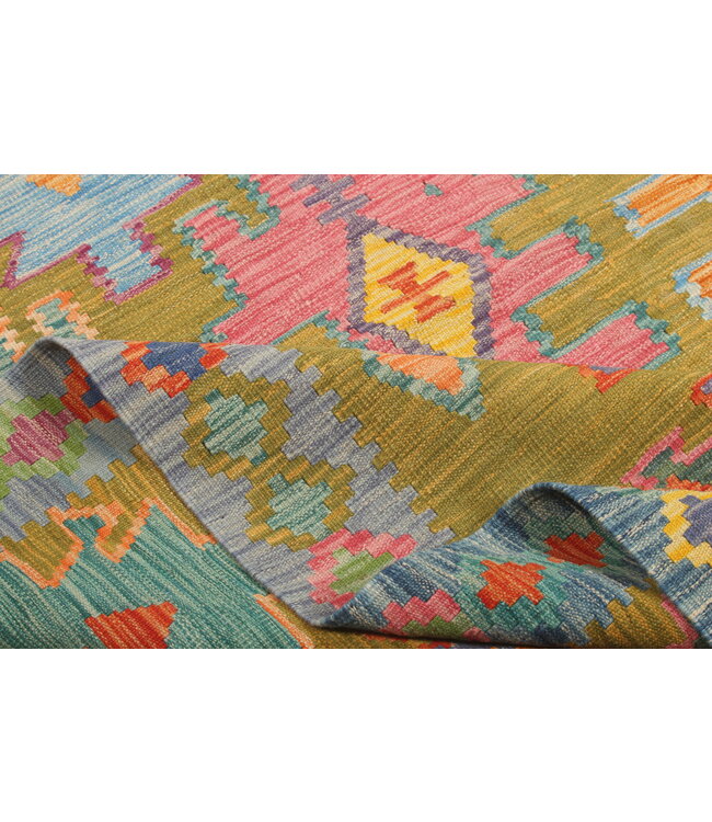 Naila kelim  Handmade  303x246 cm Traditional Kilim Area Rug Wool Carpet