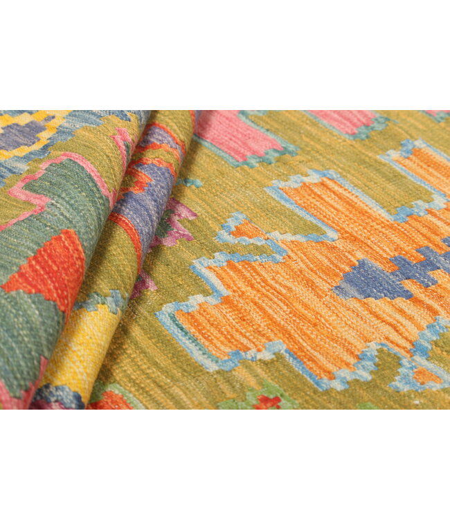 Naila kelim  Handmade  303x246 cm Traditional Kilim Area Rug Wool Carpet