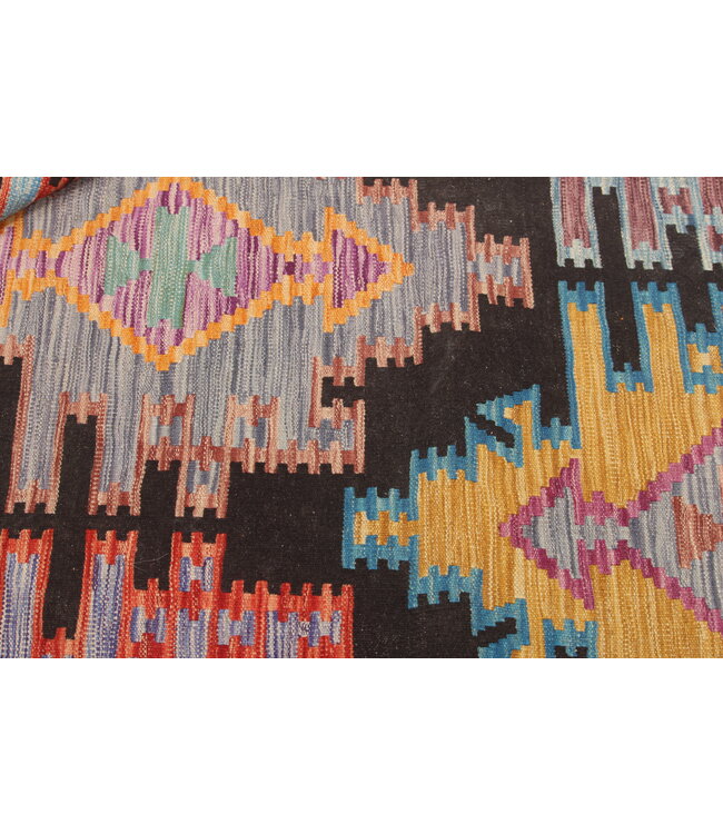 Naila kelim Handgeweven   248x174 cm Traditional Kelim Tapijt Wol