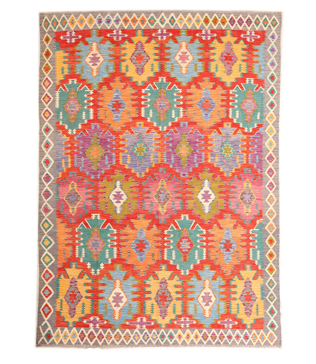 Naila kelim  Handmade  350x247 cm Traditional Kilim Area Rug Wool Carpet