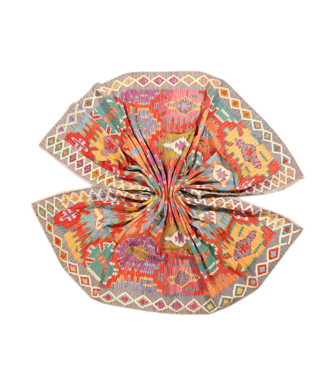 Naila kelim  Handgemacht  350x247 cm Traditional Wolle Kelim Teppich