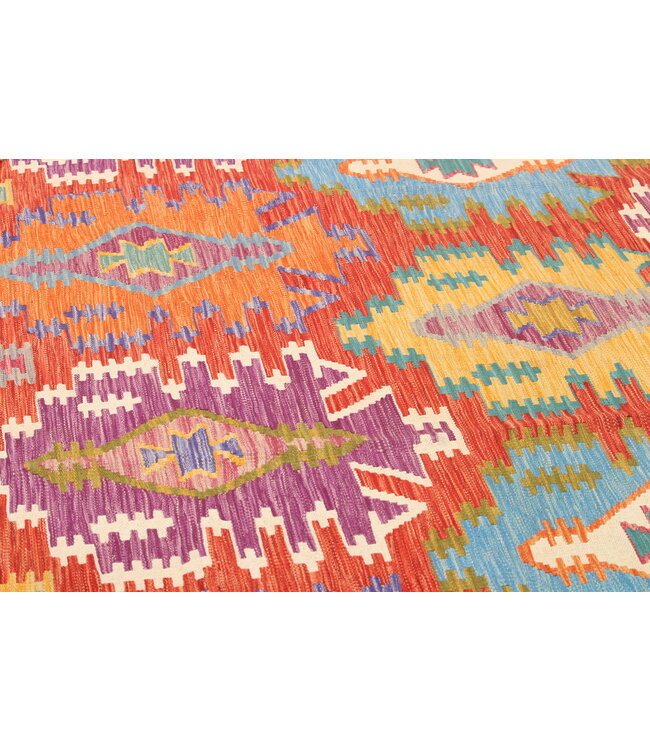 Naila kelim  Handgemacht  306x254 cmTraditional Wolle Kelim Teppich