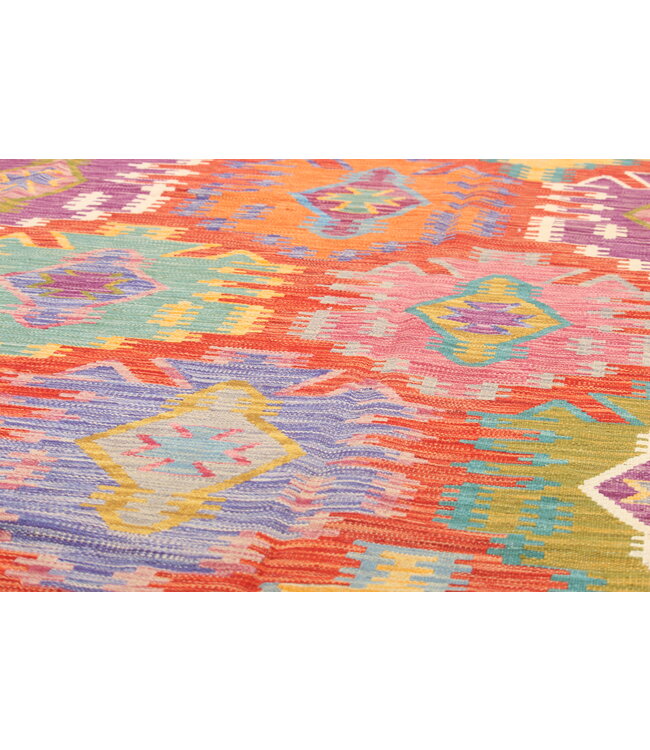 Naila kelim  Handgemacht  306x254 cmTraditional Wolle Kelim Teppich