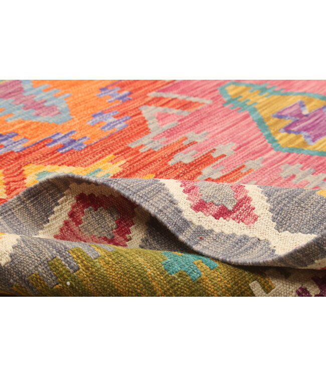 Naila kelim  Handgemacht  306x254 cmTraditional Wolle Kelim Teppich