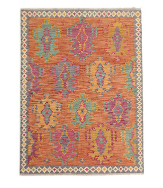 Kelimshop Naila kelim Handgemacht 202x149 cm  Traditional Wolle Kelim Teppich