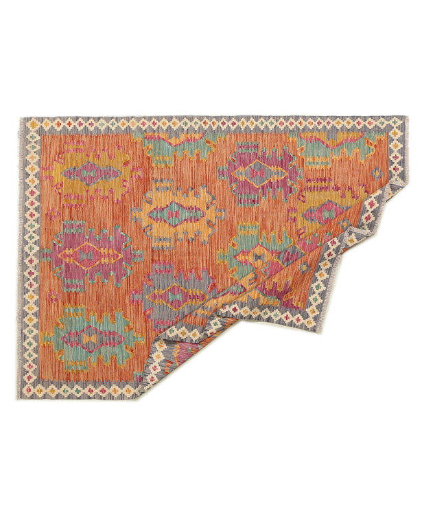 Naila kelim  Handmade  202x149 cm Traditional Kilim Area Rug Wool Carpet