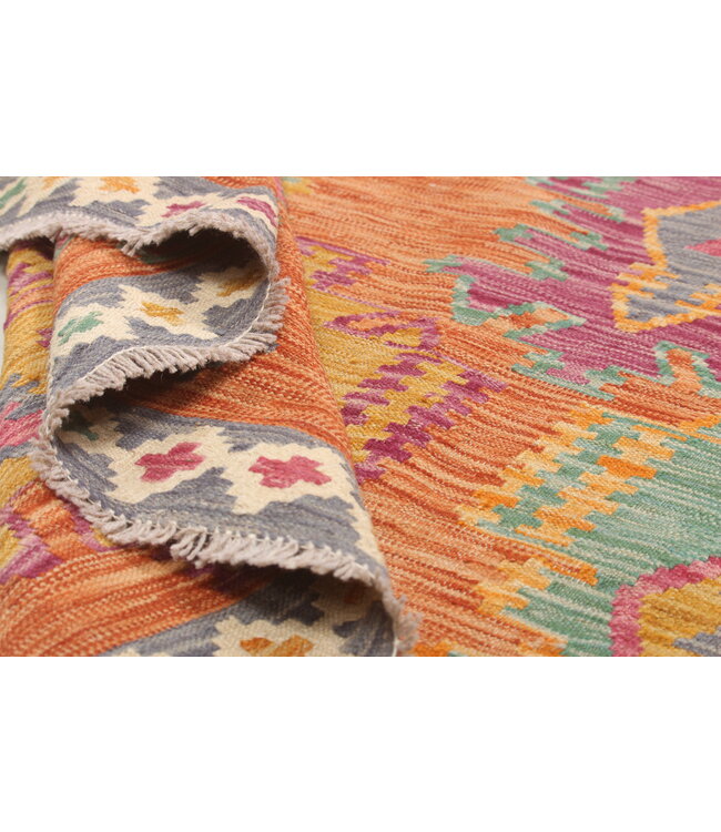 Naila kelim  Handmade  202x149 cm Traditional Kilim Area Rug Wool Carpet