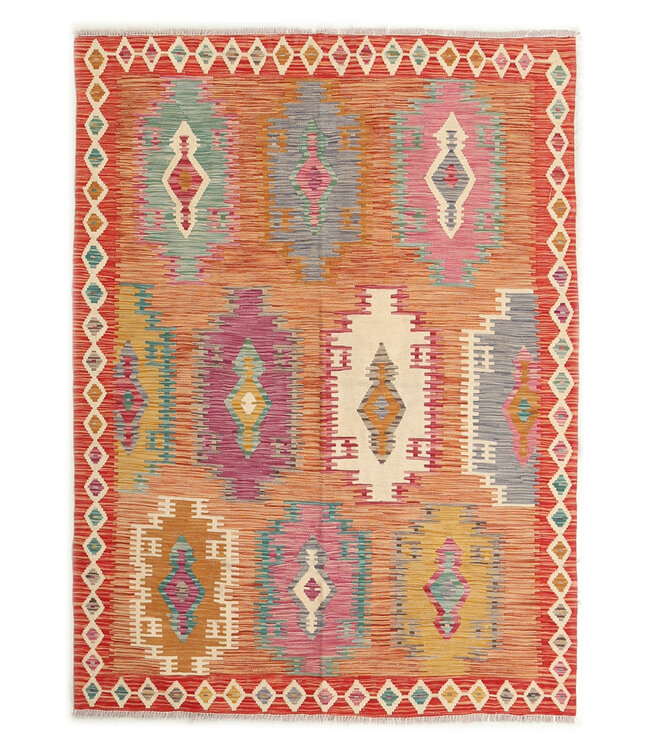 Naila kelim  Handmade  198x148 cm  Traditional Kilim Area Rug Wool Carpet