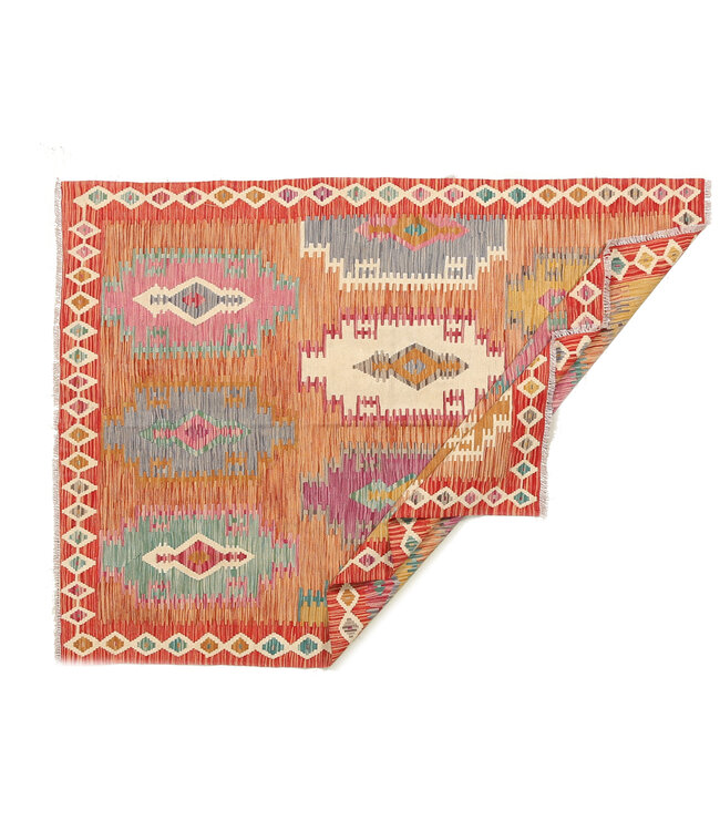 Naila kelim  Handmade  198x148 cm  Traditional Kilim Area Rug Wool Carpet