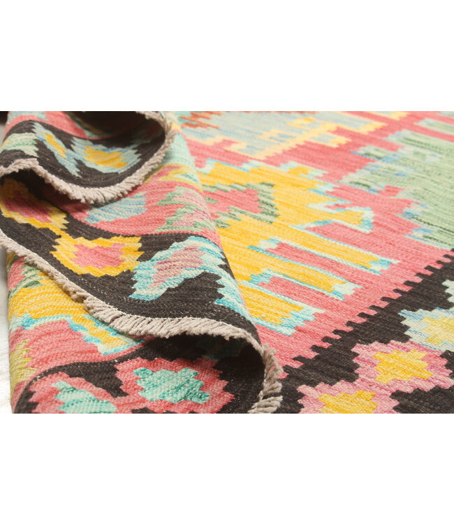 Naila kelim  Handmade 244X178 cm Traditional Kilim Area Rug Wool Carpet