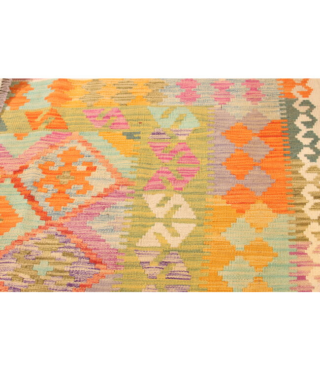 Naila kelim  Handgemacht  302x266 cmTraditional Wolle Kelim Teppich