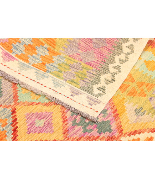 Naila kelim  Handmade  302x266 cmTraditional Kilim Area Rug Wool Carpet