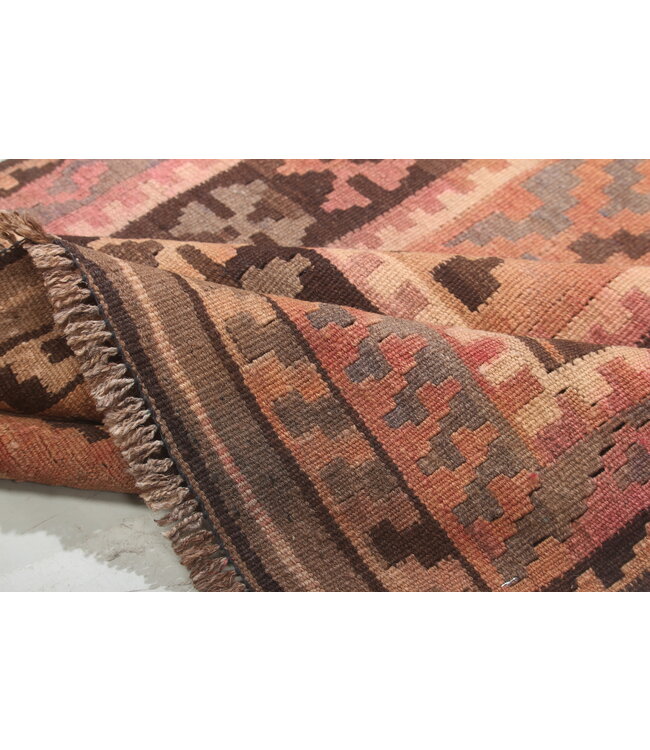 221x96cm  Vintage-Kelim-Läufer handgewebter wool Kelim Maimana