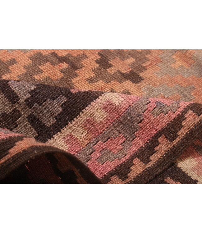 221x96cm Old style vintage kelim Runner Handwoven wool Kilim Maimana