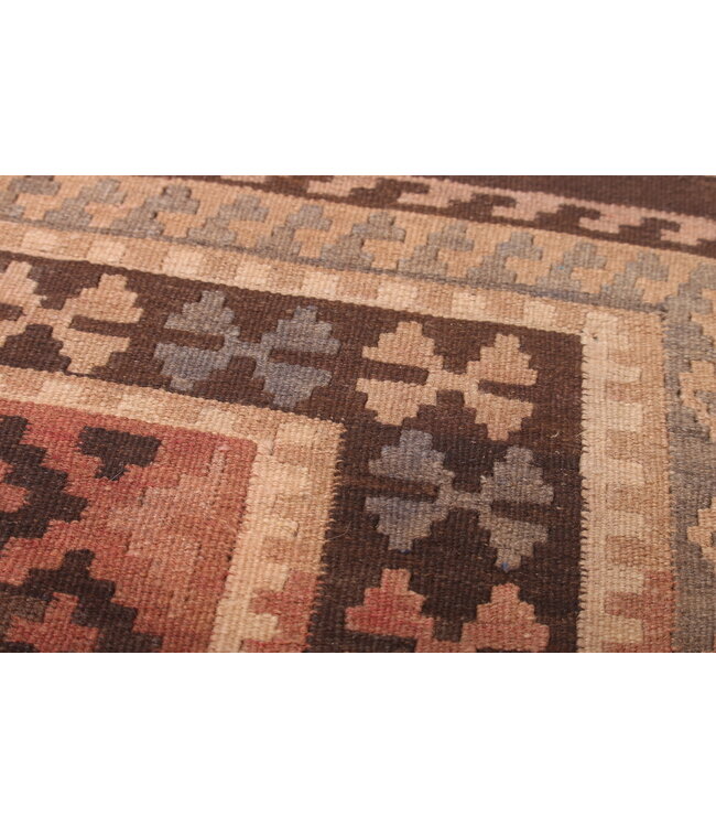 221x96cm  Vintage-Kelim-Läufer handgewebter wool Kelim Maimana