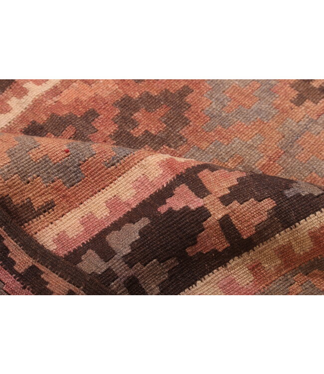 221x96cm Old style vintage kelim Runner Handwoven wool Kilim Maimana