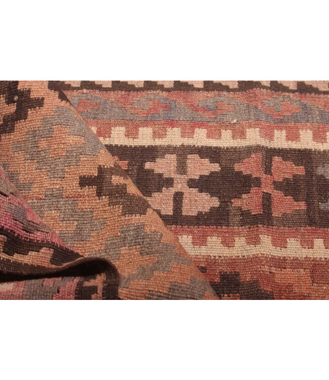 221x96cm  Vintage-Kelim-Läufer handgewebter wool Kelim Maimana