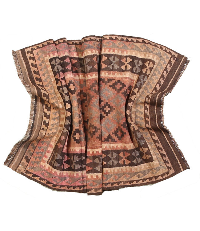 221x96cm Old style vintage kelim Runner Handwoven wool Kilim Maimana