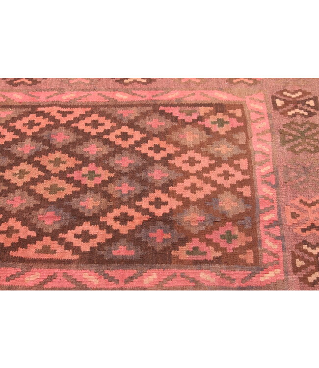 214x96cm Old style vintage kelim Runner Handwoven wool Kilim Maimana
