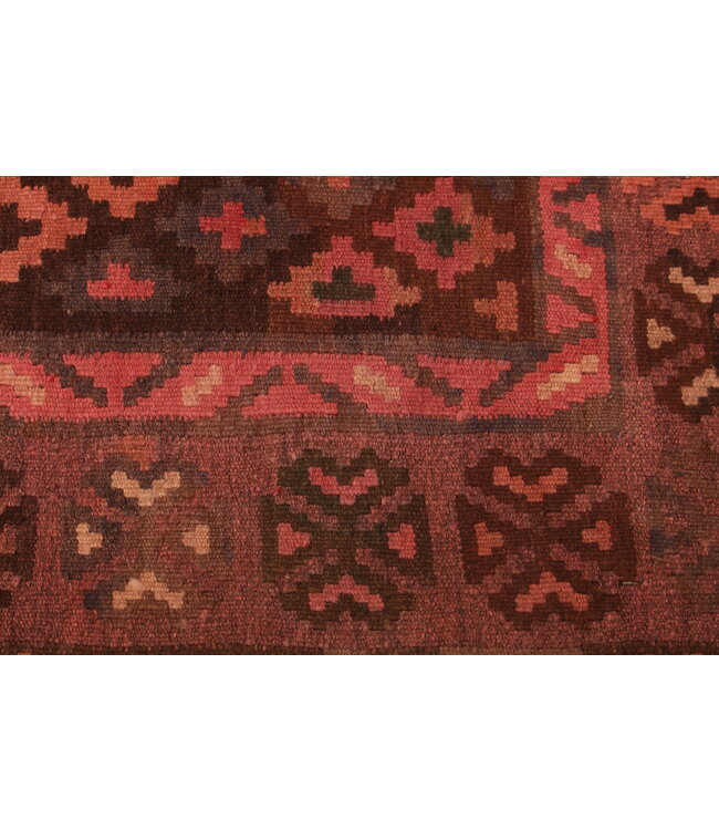 214x96cm Oude stijl vintage kelim Runner Handgeweven woll Kelim Maimana