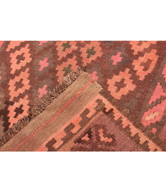 214x96cm Vintage-Kelim-Läufer handgewebter wool Kelim Maimana