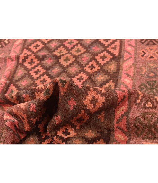 214x96cm Old style vintage kelim Runner Handwoven wool Kilim Maimana