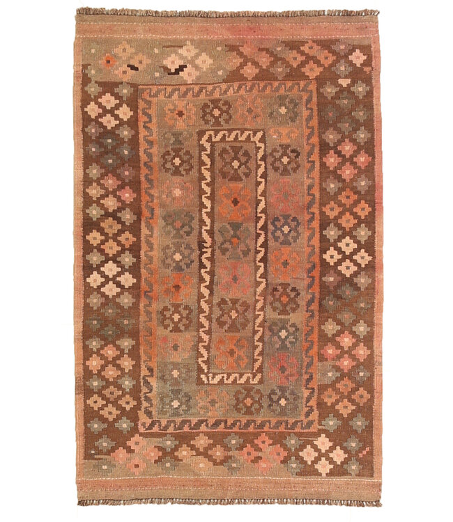 143x88cm Vintage-Kelim-Läufer handgewebter wool Kelim Maimana