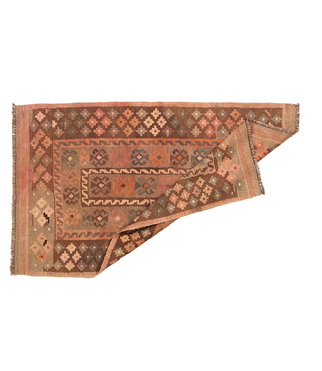 143x88cm Old style vintage kelim Runner Handwoven wool Kilim Maimana