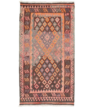 Kelimshop 176x93cm Oude stijl vintage kelim Runner Handgeweven woll Kelim Maimana Kelimshop 176x93cm Oude stijl vintage kelim Runner Handgeweven woll Kelim Maimana