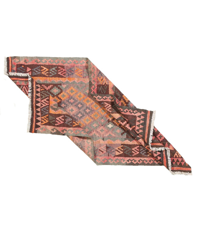 176x93cm Oude stijl vintage kelim Runner Handgeweven woll Kelim Maimana