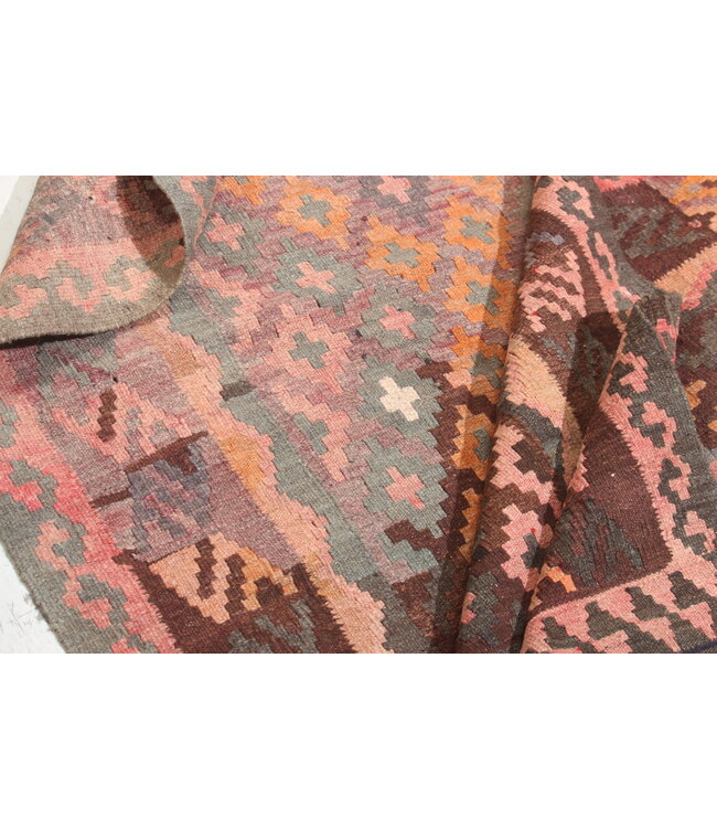 176x93cm Old style vintage kelim Runner Handwoven wool Kilim Maimana