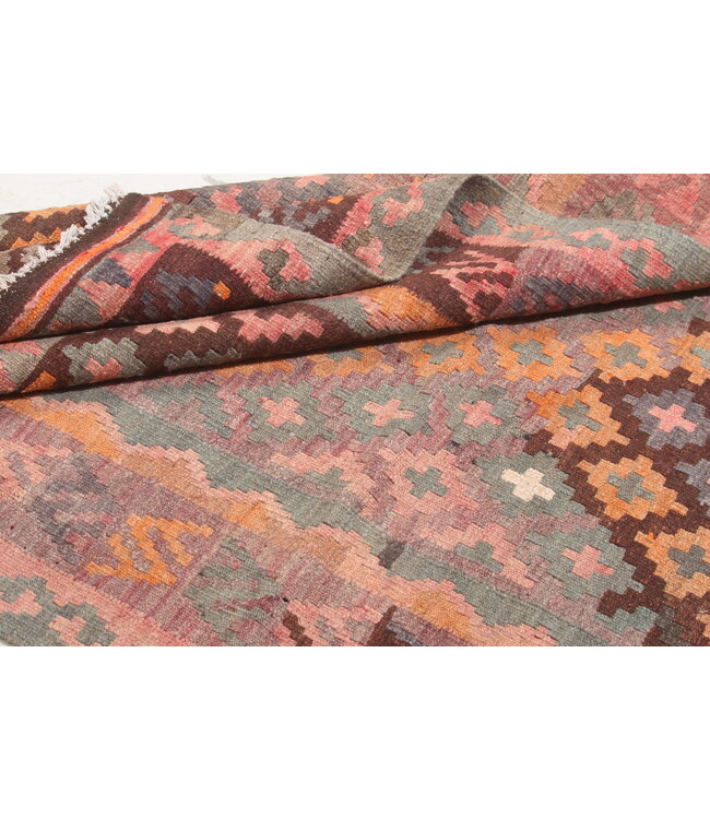 176x93cm Old style vintage kelim Runner Handwoven wool Kilim Maimana