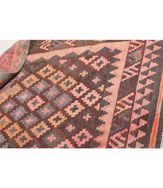 176x93cm Vintage-Kelim-Läufer handgewebter wool Kelim Maimana