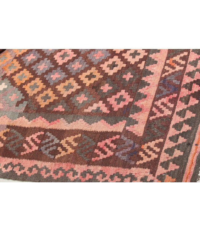 176x93cm Old style vintage kelim Runner Handwoven wool Kilim Maimana