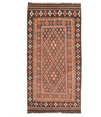 Kelimshop 189x93cm Oude stijl vintage kelim Runner Handgeweven woll Kelim Maimana Kelimshop 189x93cm Oude stijl vintage kelim Runner Handgeweven woll Kelim Maimana