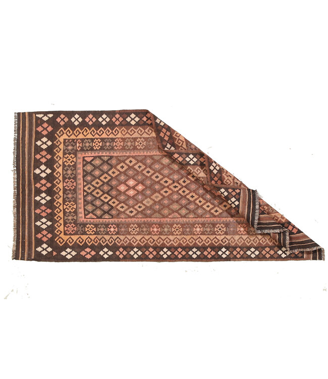 189x93cm Vintage-Kelim-Läufer handgewebter wool Kelim Maimana