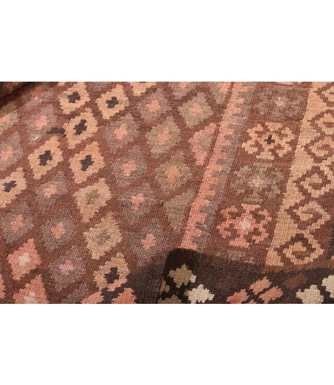 189x93cm Old style vintage kelim Runner Handwoven wool Kilim Maimana